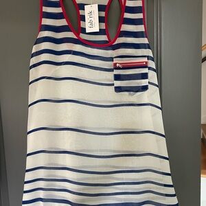 Red white and blue tank top